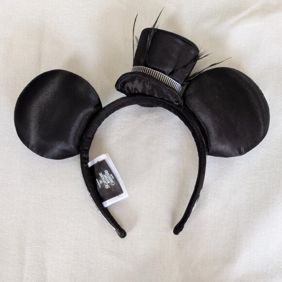 Disney Parks Nightmare Before Christmas Jack Skellington Satin Top Hat Ears - Picture 5 of 7